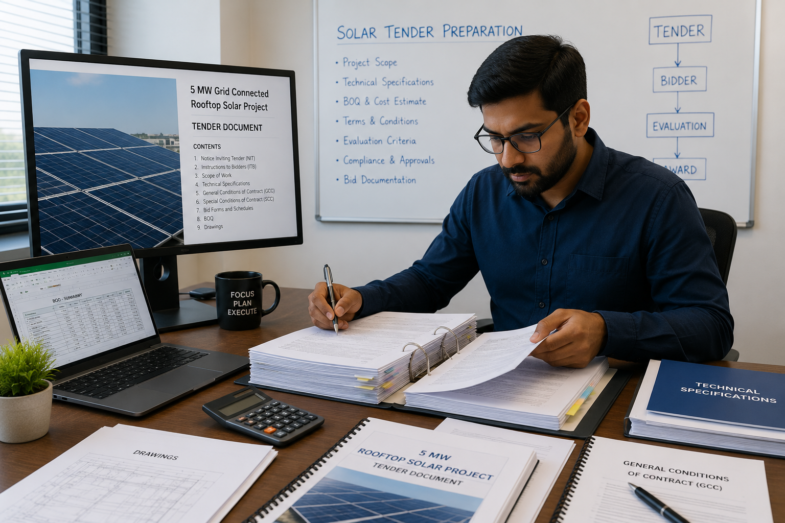 Solar Tender Preparation